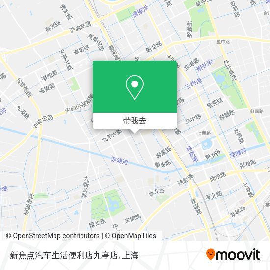 新焦点汽车生活便利店九亭店地图