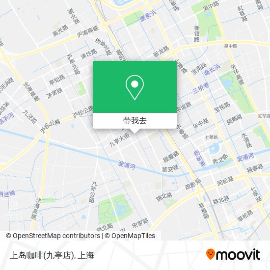 上岛咖啡(九亭店)地图