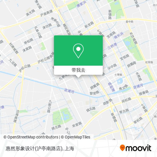 惠然形象设计(沪亭南路店)地图