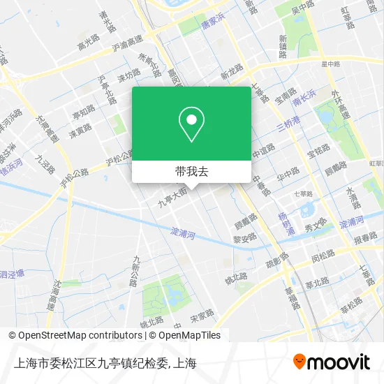 上海市委松江区九亭镇纪检委地图