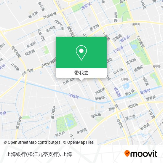 上海银行(松江九亭支行)地图
