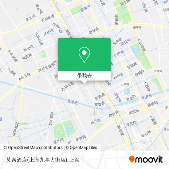 莫泰酒店(上海九亭大街店)地图