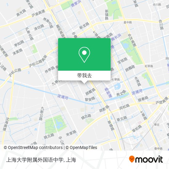 上海大学附属外国语中学地图