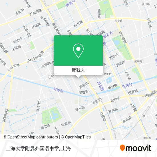 上海大学附属外国语中学地图