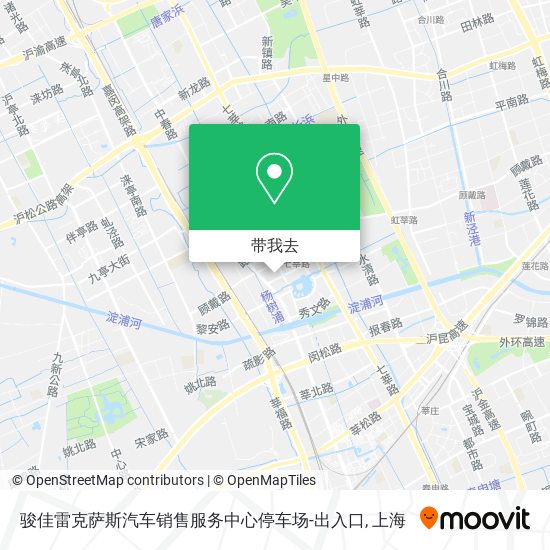 骏佳雷克萨斯汽车销售服务中心停车场-出入口地图