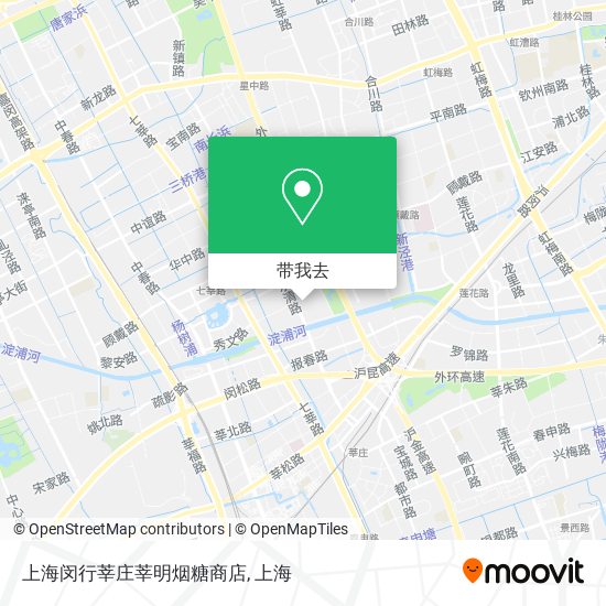 上海闵行莘庄莘明烟糖商店地图