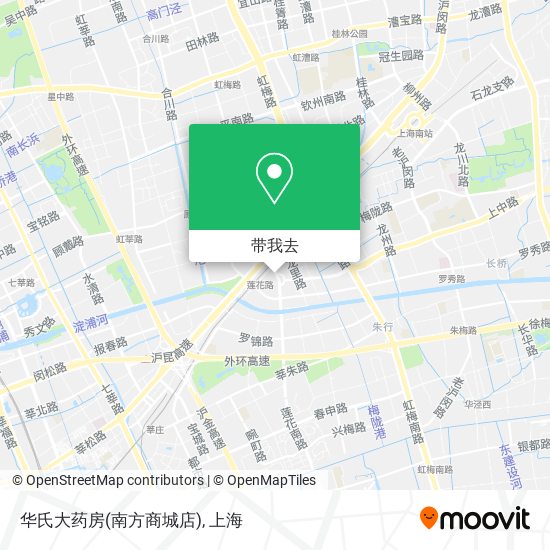 华氏大药房(南方商城店)地图
