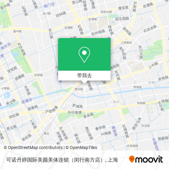 可诺丹婷国际美颜美体连锁（闵行南方店）地图