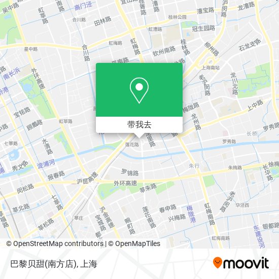 巴黎贝甜(南方店)地图