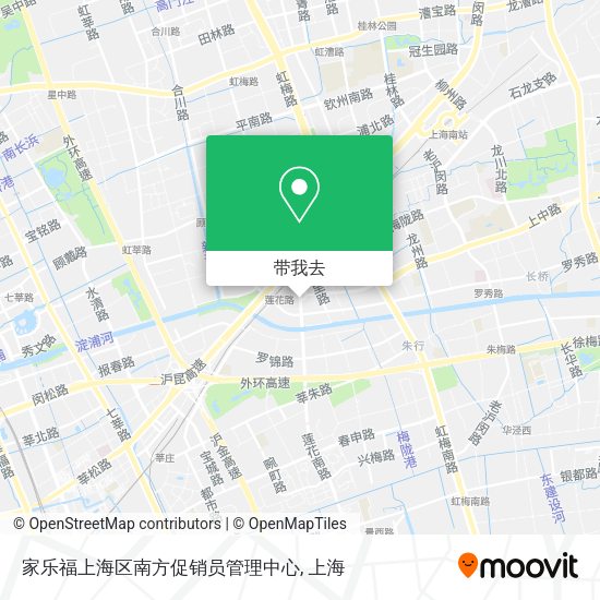 家乐福上海区南方促销员管理中心地图