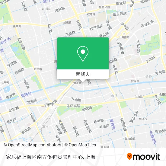 家乐福上海区南方促销员管理中心地图