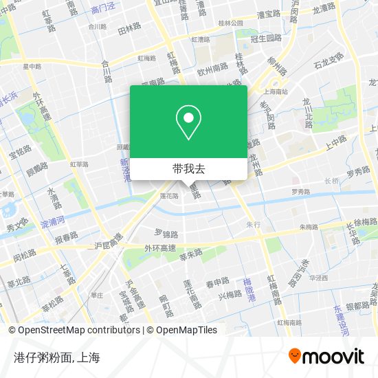 港仔粥粉面地图