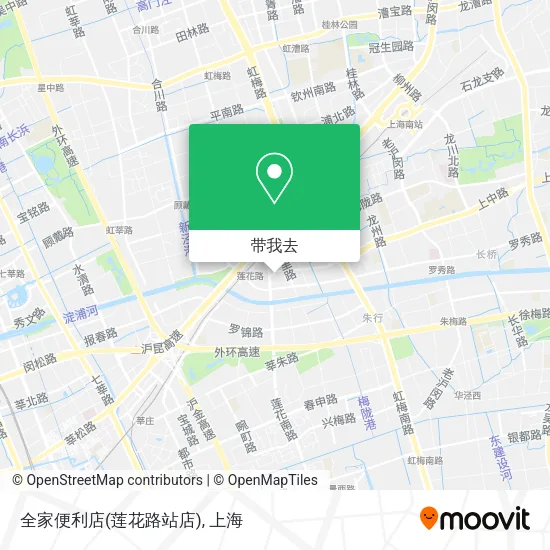 全家便利店(莲花路站店)地图