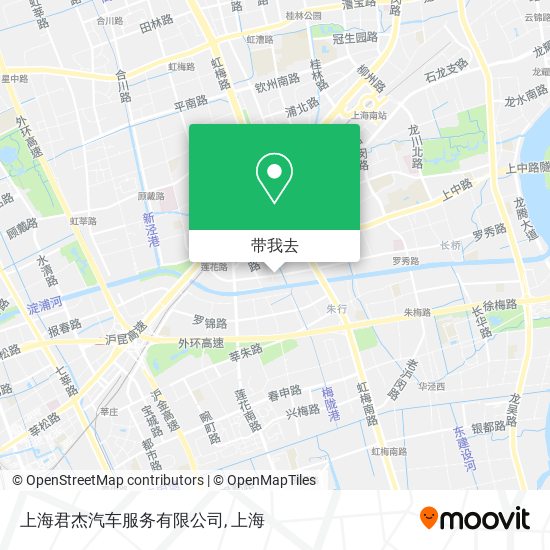 上海君杰汽车服务有限公司地图