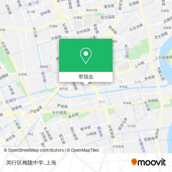 闵行区梅陇中学地图