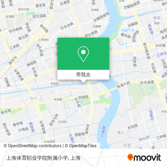 上海体育职业学院附属小学地图