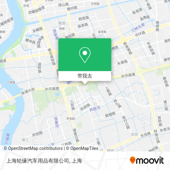 上海轮缘汽车用品有限公司地图