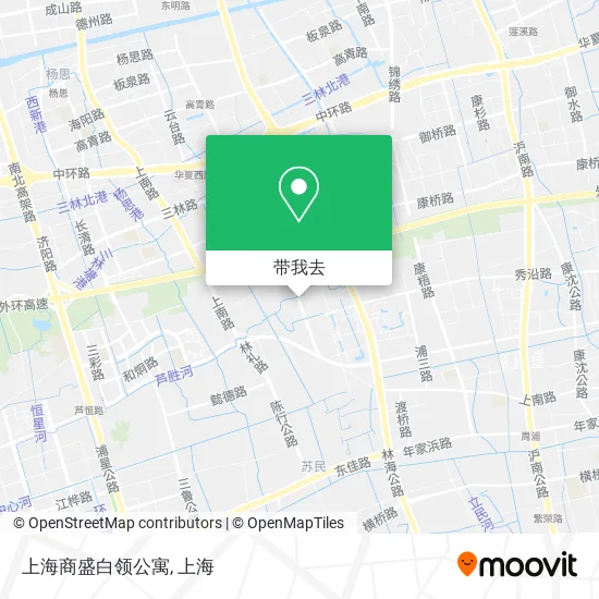 上海商盛白领公寓地图