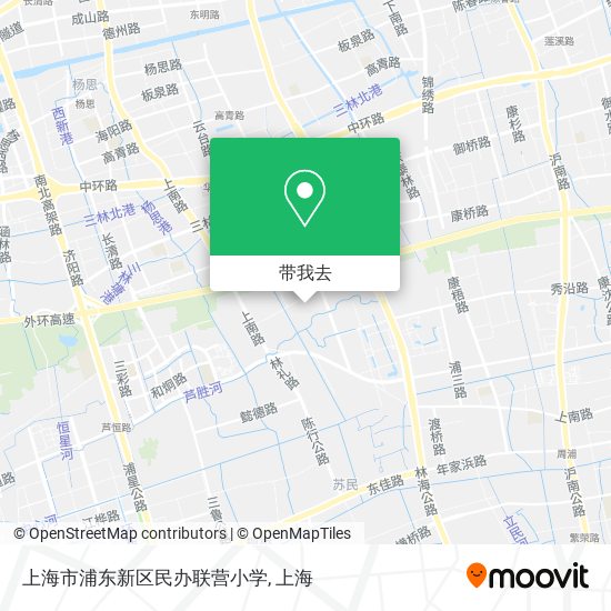 上海市浦东新区民办联营小学地图
