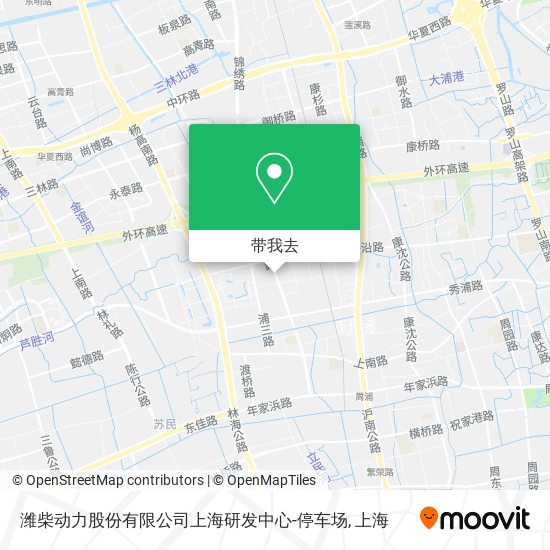潍柴动力股份有限公司上海研发中心-停车场地图