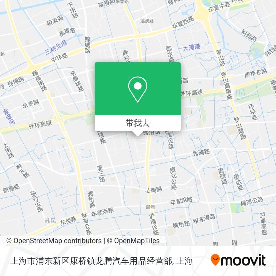 上海市浦东新区康桥镇龙腾汽车用品经营部地图