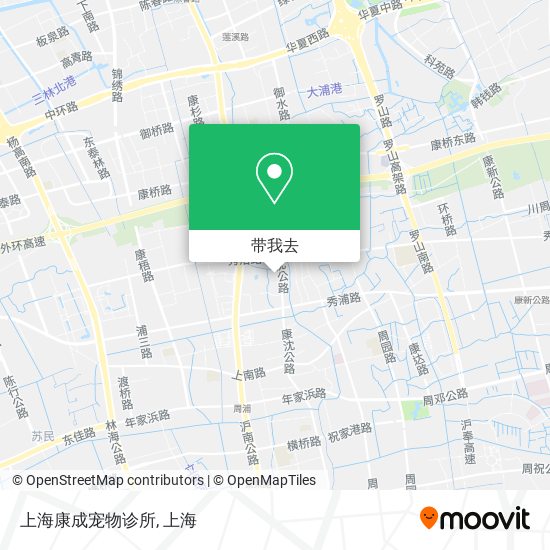 上海康成宠物诊所地图