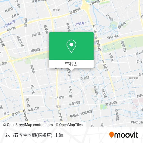 花与石养生养颜(康桥店)地图