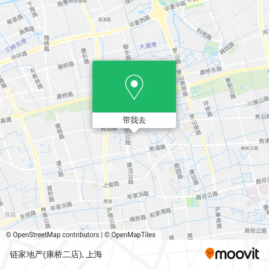 链家地产(康桥二店)地图