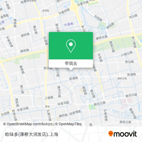 欧味多(康桥大润发店)地图