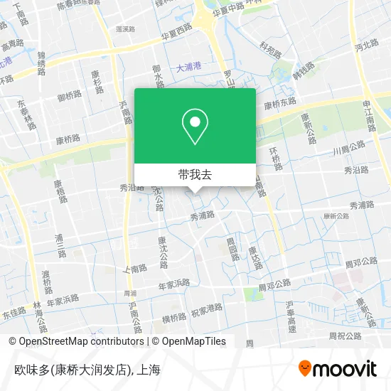 欧味多(康桥大润发店)地图