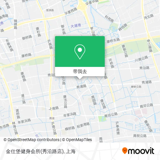 金仕堡健身会所(秀沿路店)地图