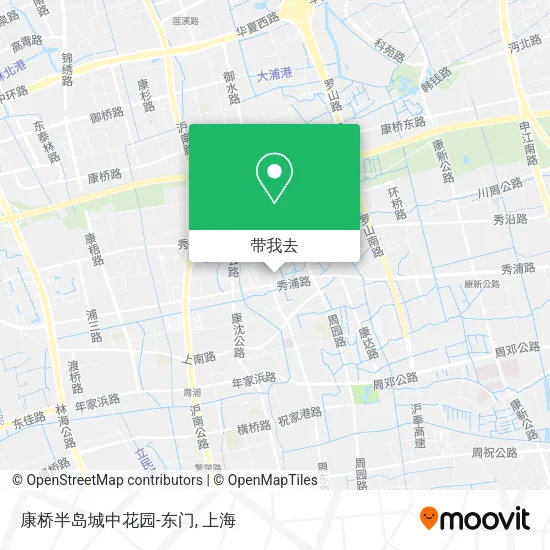 康桥半岛城中花园-东门地图