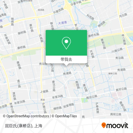 屈臣氏(康桥店)地图