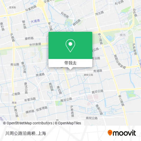 川周公路沿南桥地图