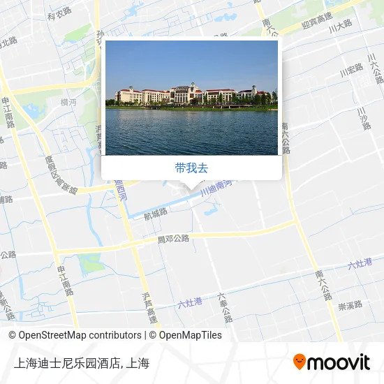 上海迪士尼乐园酒店地图