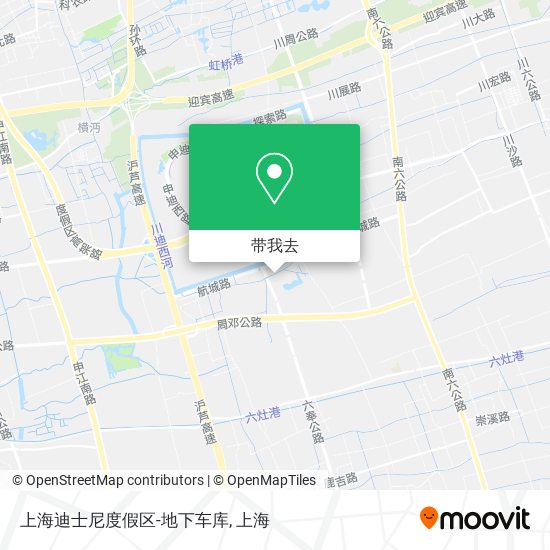 上海迪士尼度假区-地下车库地图