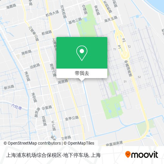 上海浦东机场综合保税区-地下停车场地图