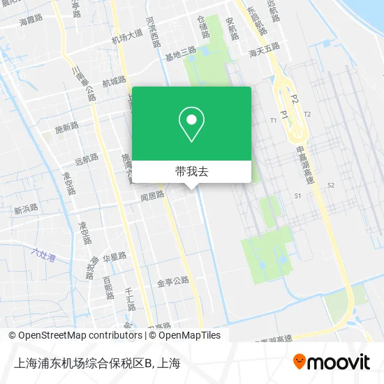 上海浦东机场综合保税区B地图
