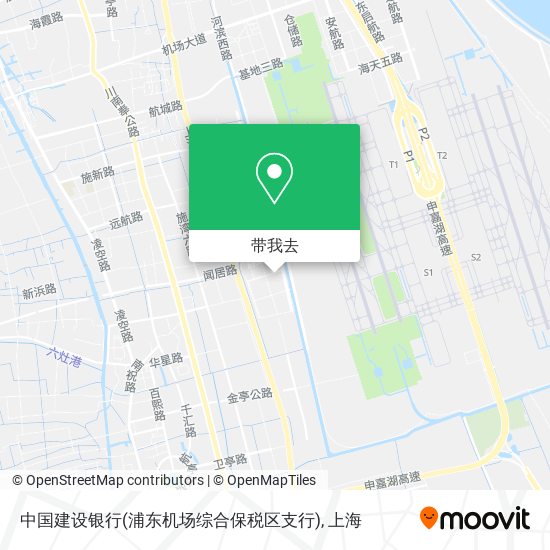 中国建设银行(浦东机场综合保税区支行)地图