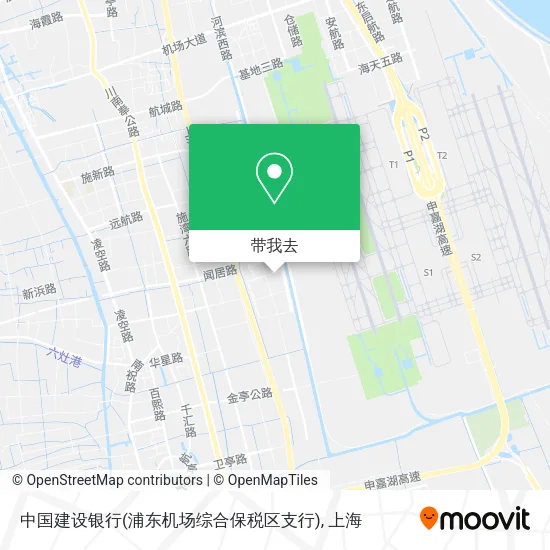 中国建设银行(浦东机场综合保税区支行)地图