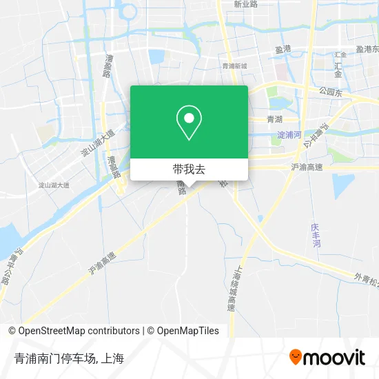 青浦南门停车场地图