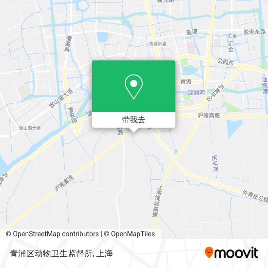 青浦区动物卫生监督所地图
