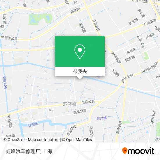 虹峰汽车修理厂地图