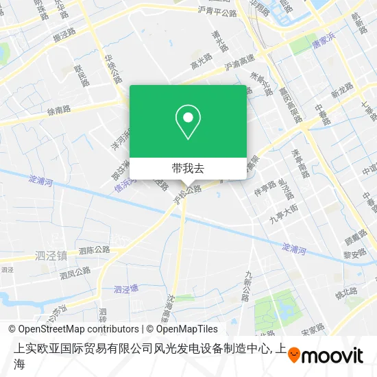 上实欧亚国际贸易有限公司风光发电设备制造中心地图