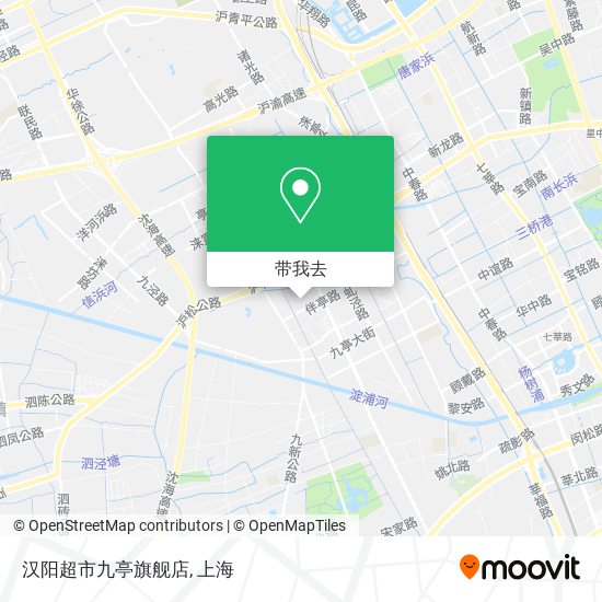 汉阳超市九亭旗舰店地图