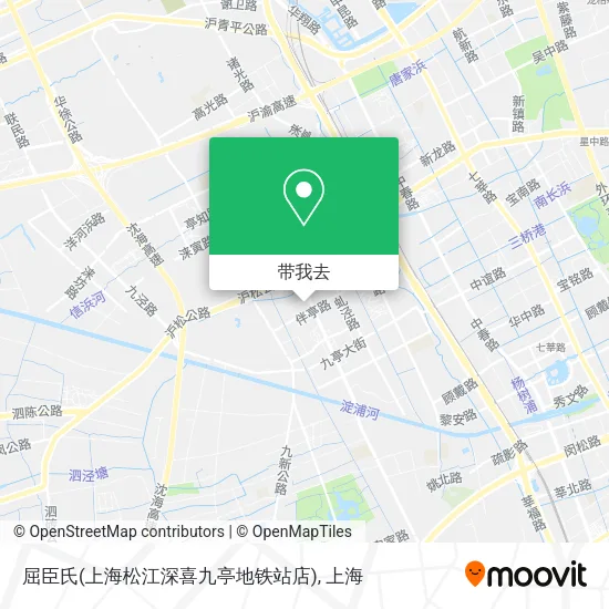 屈臣氏(上海松江深喜九亭地铁站店)地图