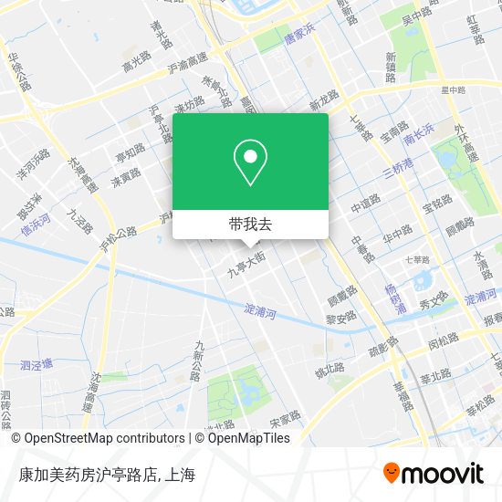 康加美药房沪亭路店地图