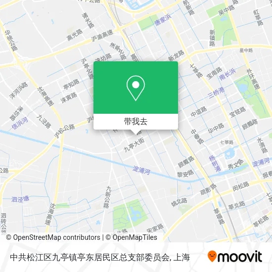 中共松江区九亭镇亭东居民区总支部委员会地图