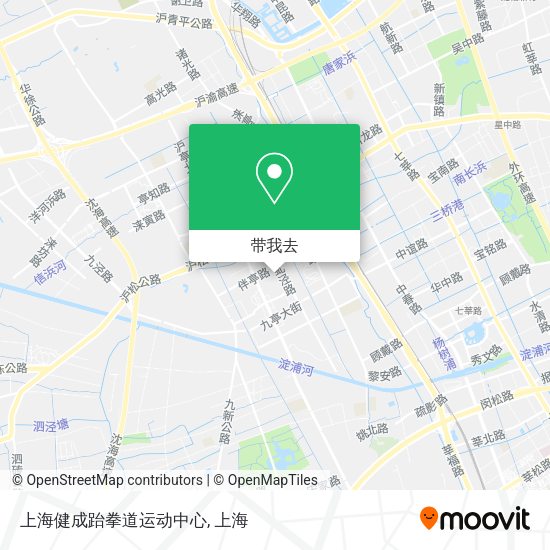 上海健成跆拳道运动中心地图