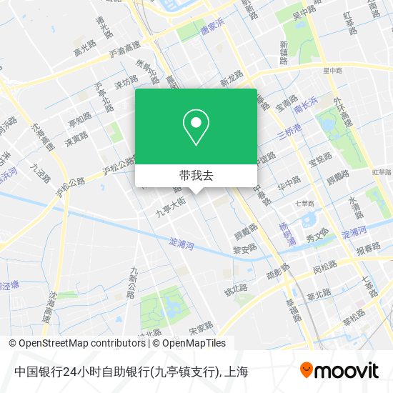 中国银行24小时自助银行(九亭镇支行)地图